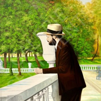 Portrait d'un jeune homme au Luxembourg