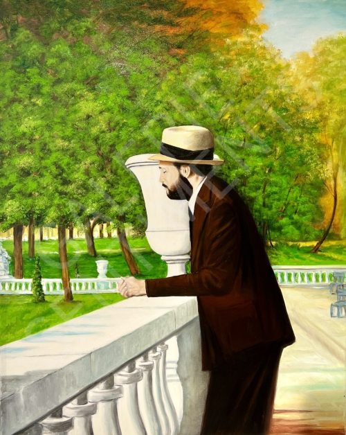 Portrait d'un jeune homme au Luxembourg