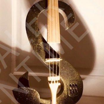 VIOLON SUR SOCLE EN BOIS